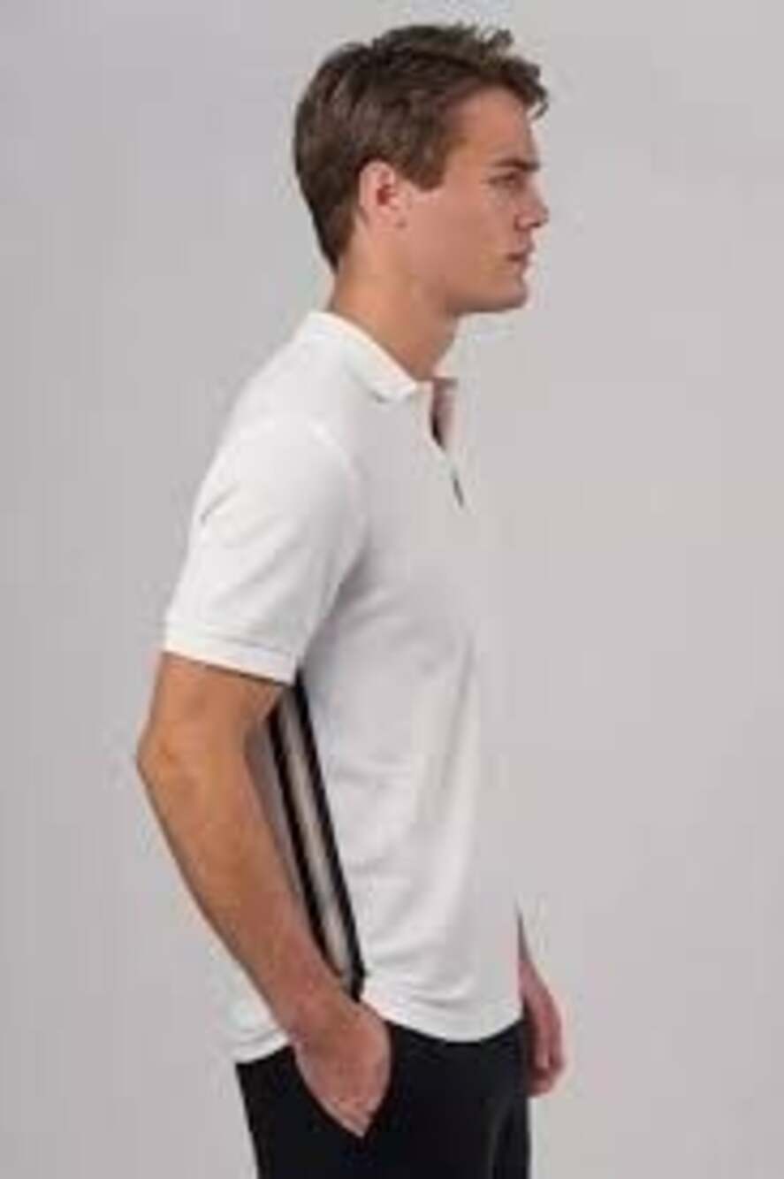 ATM Anthony Thomas Melillo Men's Pique Polo with Side Tape Stripe